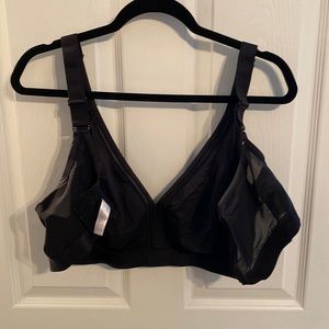 Cacique black non-underwire bra size 46DD.